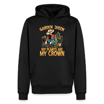 Garden Queen My Plants Are My Crown Gardening - Männer Premium Bio Hoodie - Schwarz - Vorne - Nico (187cm)
