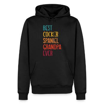 Cocker Spaniel Gifts - Männer Premium Bio Hoodie - Schwarz - Vorne - Nico (187cm)