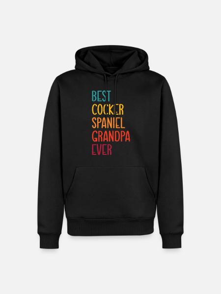 Cocker Spaniel Gifts - Männer Premium Bio Hoodie - Schwarz
