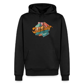 Couponing Coupon Gutscheine Discount Dreaming - Männer Premium Bio Hoodie - Schwarz - Vorne - Nico (187cm)