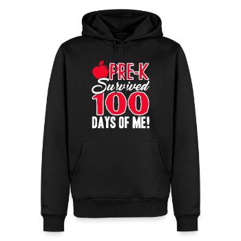 Pre k Teacher 100 Days Pre k Teacher - Men’s Premium Organic Hoodie - black - Front - Nico (187cm)
