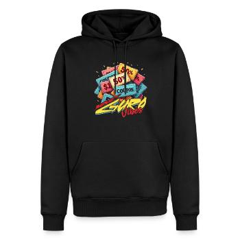 Couponing Coupon Budget Guru Vibes - Sweat à capuche Premium bio Homme - noir - Devant - Nico (187cm)
