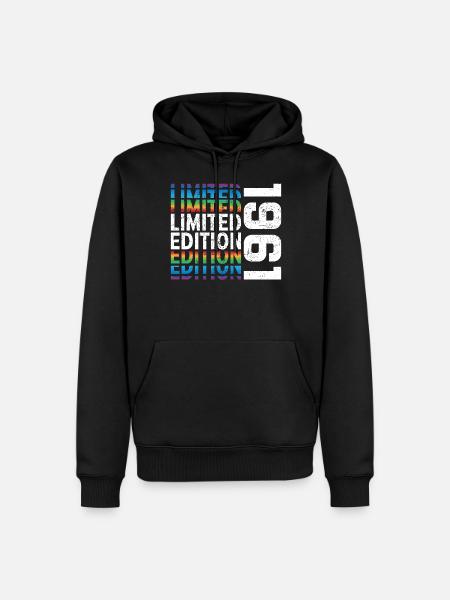 Edition limitée 1961 - Sweat à capuche Premium bio Homme - noir