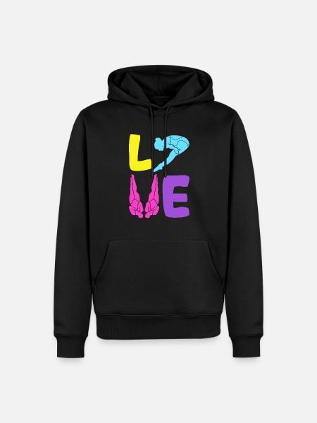 Wassersport Sprungbrett Taucher - Männer Premium Bio Hoodie - Schwarz