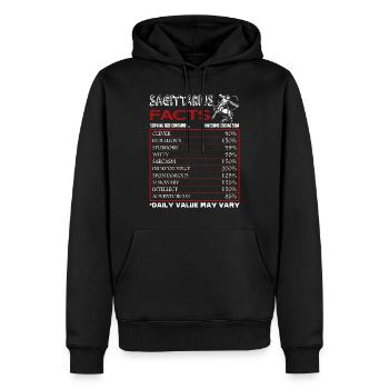 Sagittarius Facts Horoscope Sign Of Zodiac - Men’s Premium Organic Hoodie - black - Front - Nico (187cm)