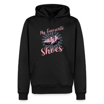 Rollerskater My Shoes Rollschuh Disco - Männer Premium Bio Hoodie - Schwarz - Vorne - Nico (187cm)