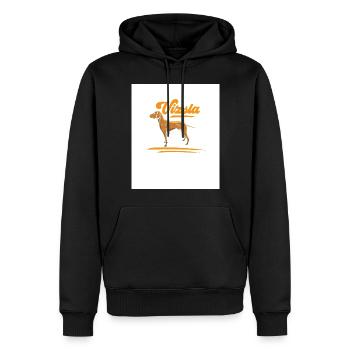 I belong to the Magyar Vizsla pointing dog - Men’s Premium Organic Hoodie - black - Front - Nico (187cm)