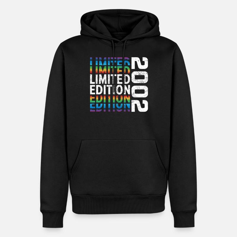 Edition limitée 2002 - Sweat à capuche Premium bio Homme - noir