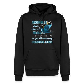 Parrot Love Parrot - Men’s Premium Organic Hoodie - black - Front - Nico (187cm)