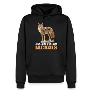 Schakale Schakal - Männer Premium Bio Hoodie - Schwarz - Vorne - Nico (187cm)