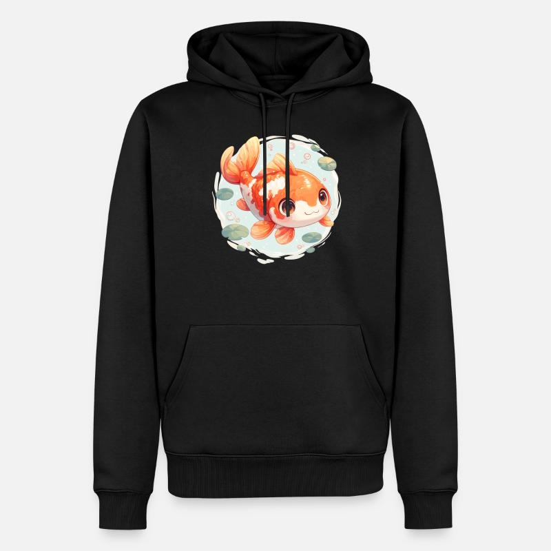 Kois Koi Karpfen - Männer Premium Bio Hoodie - Schwarz