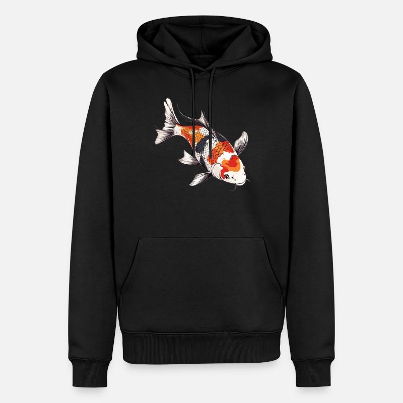 Koi Koi Carpe - Sweat à capuche Premium bio Homme - noir