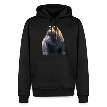 Walross Stoßzähne Robbe Wilde Pazifische Walrosse - Männer Premium Bio Hoodie - Schwarz - Vorne - Nico (187cm)