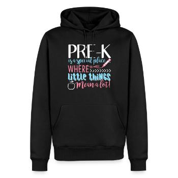 Pre k Teacher Pre k Is A Special Place - Men’s Premium Organic Hoodie - black - Front - Nico (187cm)