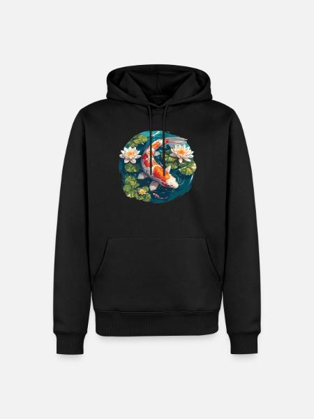 Koi Koi Carp - Men’s Premium Organic Hoodie - black