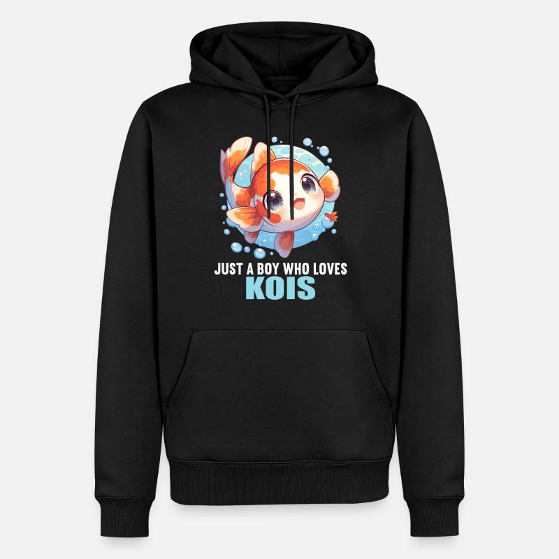 Koi Koi Carpe - Sweat à capuche Premium bio Homme - noir