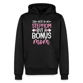 Keine Stiefmutter Lustige Mutter Bonus Mutter Zweite Mutter - Männer Premium Bio Hoodie - Schwarz - Vorne - Nico (187cm)