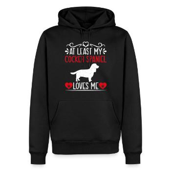 Cocker Spaniel Gifts - Männer Premium Bio Hoodie - Schwarz - Vorne - Nico (187cm)