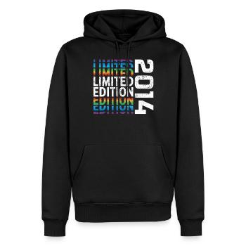 Limited Edition 2014 - Men’s Premium Organic Hoodie - black - Front - Nico (187cm)