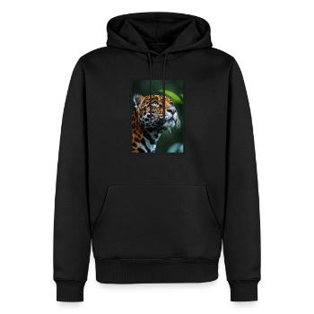 Jaguare Jaguar - Männer Premium Bio Hoodie - Schwarz - Vorne - Nico (187cm)