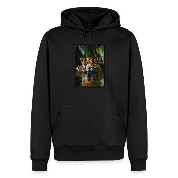Jaguare Jaguar - Männer Premium Bio Hoodie - Schwarz - Vorne - Nico (187cm)