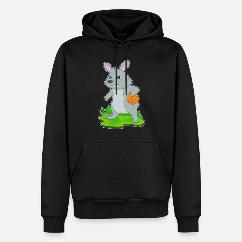 Bunny Basketteur Basketteur - Sweat à capuche Premium bio Homme - noir
