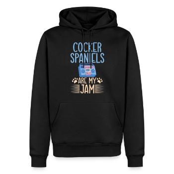 Cocker Spaniel Gifts - Männer Premium Bio Hoodie - Schwarz - Vorne - Nico (187cm)
