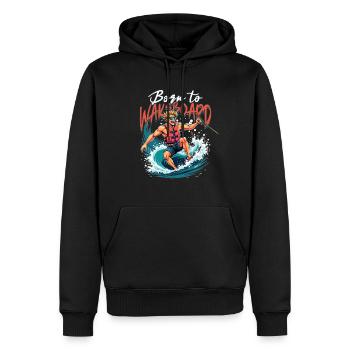 Wakeboarding Born To Wakeboard - Sweat à capuche Premium bio Homme - noir - Devant - Nico (187cm)