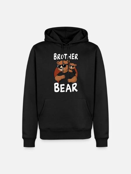Brother Bear - Men’s Premium Organic Hoodie - black