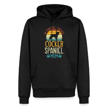 Cocker Spaniel Gifts - Männer Premium Bio Hoodie - Schwarz - Vorne - Nico (187cm)