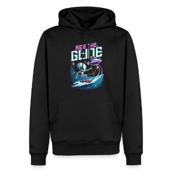 Wakeboarding Wakeboard Wakeboarder Ride The Glide - Herre Premium økologisk hoodie - sort - Foran - Nico (187cm)