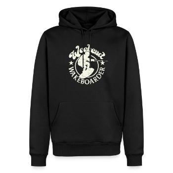 Wakeboard Wakeboard Week-end Wakeboarder - Sweat à capuche Premium bio Homme - noir - Devant - Nico (187cm)