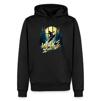 Wakeboarding Wakeboard Wakeboarder - Men’s Premium Organic Hoodie - black - Front - Nico (187cm)