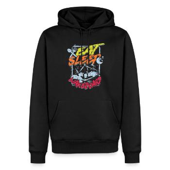 Wakeboarding Spis Søvn Wakeboard Wakeboarder - Herre Premium økologisk hoodie - sort - Foran - Nico (187cm)