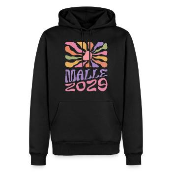 Malle 2029 - Männer Premium Bio Hoodie - Schwarz - Vorne - Nico (187cm)