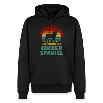 Cocker Spaniel Gifts - Männer Premium Bio Hoodie - Schwarz - Vorne - Nico (187cm)