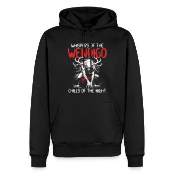 Whispers Of The wendigo Chills Of The Night - Männer Premium Bio Hoodie - Schwarz - Vorne - Nico (187cm)