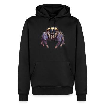 Jumping Spider Springspinnen Springspinne - Männer Premium Bio Hoodie - Schwarz - Vorne - Nico (187cm)