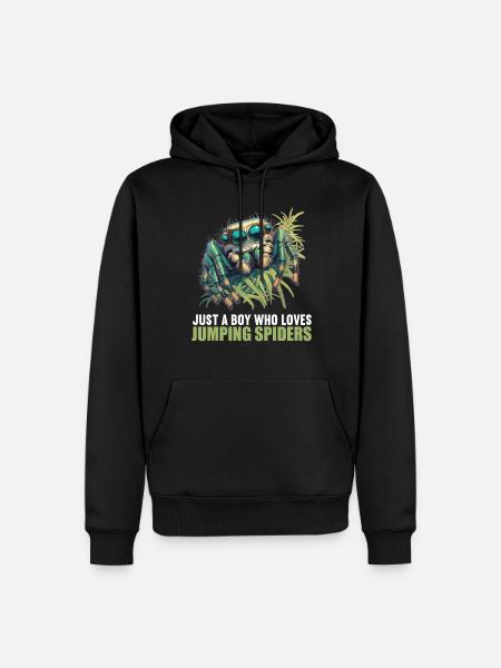 Jumping Spider Springspinnen Springspinne - Men’s Premium Organic Hoodie - black