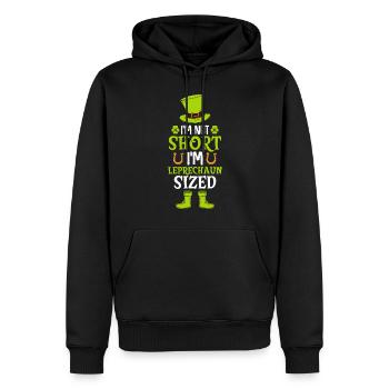 I'm Not Short I'm Leprechaun Sized - Männer Premium Bio Hoodie - Schwarz - Vorne - Nico (187cm)