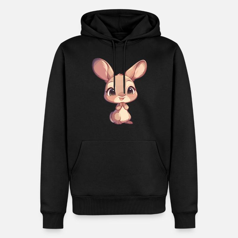 Kängurus Känguru - Männer Premium Bio Hoodie - Schwarz