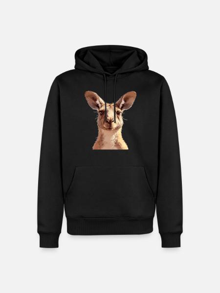Kangaroos Kangaroo - Men’s Premium Organic Hoodie - black