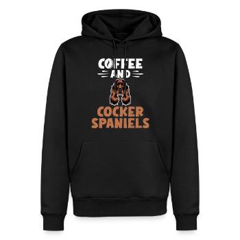 Cocker Spaniel Gifts - Männer Premium Bio Hoodie - Schwarz - Vorne - Nico (187cm)