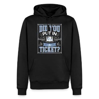 Did You Put In A Ticket? IT Support Informatik - Männer Premium Bio Hoodie - Schwarz - Vorne - Nico (187cm)