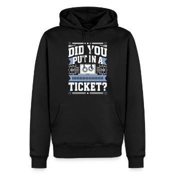 Did You Put In A Ticket? IT Support Programmer - Men’s Premium Organic Hoodie - black - Front - Nico (187cm)