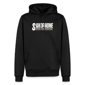 Saxophone Retro Vintage Saxophone - Männer Premium Bio Hoodie - Schwarz - Vorne - Nico (187cm)