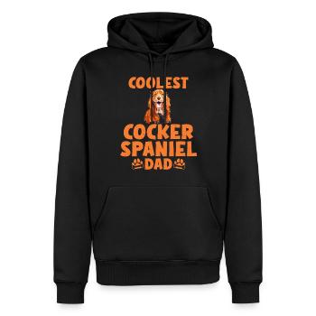 Cadeaux Cocker Spaniel - Sweat à capuche Premium bio Homme - noir - Devant - Nico (187cm)