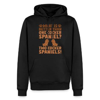 Cocker Spaniel Gifts - Männer Premium Bio Hoodie - Schwarz - Vorne - Nico (187cm)