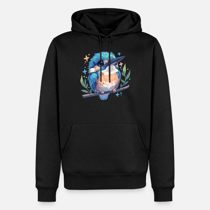 Martin-pêcheur Martin-pêcheur - Sweat à capuche Premium bio Homme - noir
