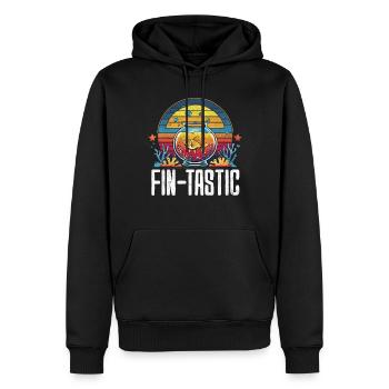 Aquarium aquatique - Sweat à capuche Premium bio Homme - noir - Devant - Nico (187cm)